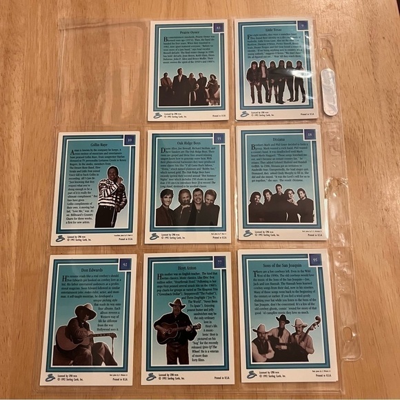Vintage 1992 CMA Country Gold Sterling Trading Cards. - Picture 12 of 12